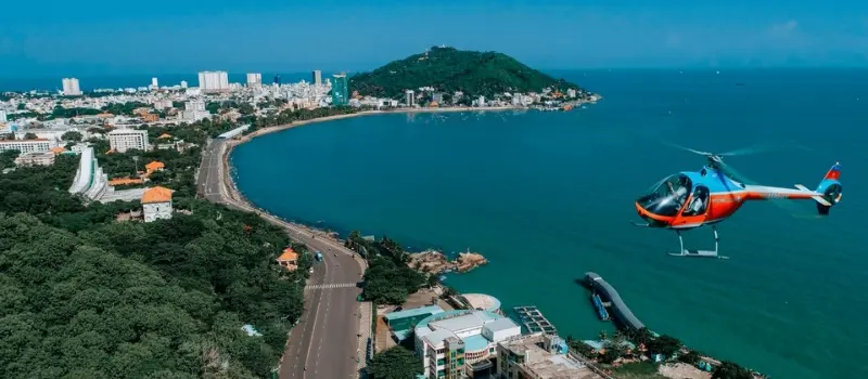 Circuit en hélicoptère au-dessus de Vũng Tàu