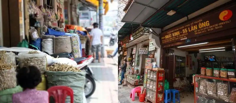 Rues de Thuoc Bac et Hai Thuong Lan Ong Hanoi Rues de Thuoc Bac et Hai Thuong Lan Ong Hanoi